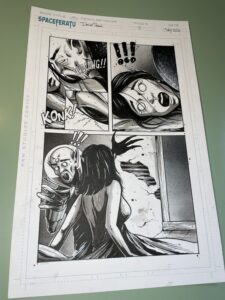 page 5 , lots of pages already been done i can say it's grinding work but going fast and great! also my script is in the process of editing so a can focus on inking those pages , thx for watching !!