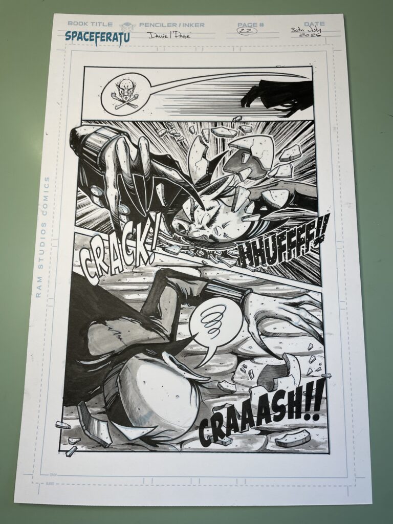 Spaceferatu, page 22 artboard.
